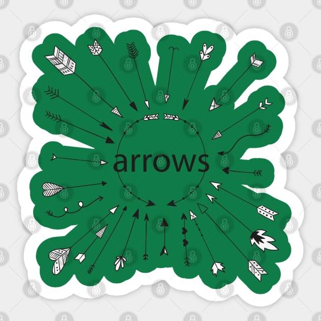 Arrows Sticker by Mako Design 